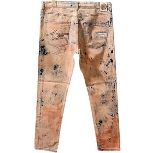 💥Born Fly Tie Dye Jeans with Stretch. Men's Size: Waist 34x32 Inseam.
